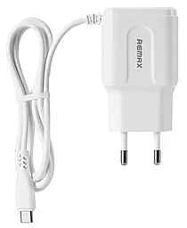 Сетевое зарядное устройство Proda 2.4a 2xUSB-A ports charger + Lightning cable white (RP-U22) - фото Сетевое зарядное устройство Proda 2.4a 2xUSB-A ports charger + Lightning cable white (RP-U22)