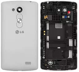 Задняя крышка корпуса LG L Fino D290 / L Fino Dual D295 со средней частью Original  White