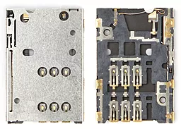 Конектор SIM-карти Nokia 200 Asha / 201 Asha / 206 Asha / 302 Asha / N8-00 / C2-05 / C6-01 / C7-00 / C7-01 / E6-00 - фото Конектор SIM-карти Nokia 200 Asha / 201 Asha / 206 Asha / 302 Asha / N8-00 / C2-05 / C6-01 / C7-00 / C7-01 / E6-00