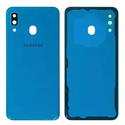 Задняя крышка корпуса Samsung Galaxy A30 2019 A305 со стеклом камеры Original Blue