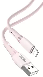 Кабель XO NB225 Silicone Two-Color USB-A - Lightning 12w 2.4a 1м cable Pink - фото Кабель XO NB225 Silicone Two-Color USB-A - Lightning 12w 2.4a 1м cable Pink