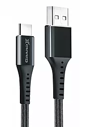 Кабель Grand-X USB-A - Type-C 18w 3a 1.2м cable Black - фото Кабель Grand-X USB-A - Type-C 18w 3a 1.2м cable Black