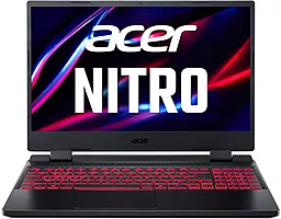Ноутбук Acer Nitro 5 AN515-58 15.6" FHD IPS, Intel i5-12500H, 16GB, F512GB, NVD4050-6, Lin, чорний