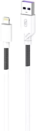 Кабель SkyDolphin S27L Spring Anti-Brake USB-A - Lightning 12w 2.4a 1м cable White - фото Кабель SkyDolphin S27L Spring Anti-Brake USB-A - Lightning 12w 2.4a 1м cable White