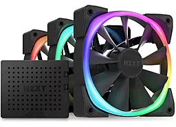 Система охлаждения Nzxt Aer RGB 2 120 Starter Kit Black 3-Pack (HF-2812C-TB)