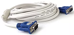 Видеокабель VGA 1080p 60hz 5m white (YT-VGA(M) / (M)3+4WH-5m) Merlion - фото Видеокабель VGA 1080p 60hz 5m white (YT-VGA(M) / (M)3+4WH-5m) Merlion