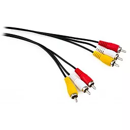 Видеокабель 3RCA М-М 1.8 м Black (VCP3RCA1.8) Vinga