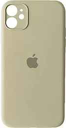Чехол Silicone Case Full Camera для Apple iPhone 12 Mini Antique White