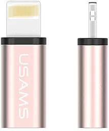Адаптер-переходник Usams Micro USB to Lightning Rose Gold (US-SJ049) - миниатюра 3