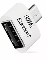 OTG-перехідник Earldom ET-OT03 micro USB to USB White - фото OTG-перехідник Earldom ET-OT03 micro USB to USB White