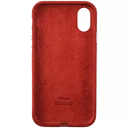 Чехол Epik ALCANTARA Case Full Apple iPhone X, iPhone XS Red - миниатюра 2