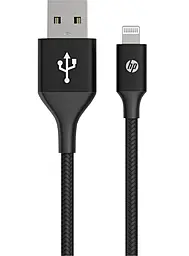 Кабель HP USB-A - Lightning 12w 2.4a 1.0м cable Black (HP_DHC-MF100-1m) - фото Кабель HP USB-A - Lightning 12w 2.4a 1.0м cable Black (HP_DHC-MF100-1m)