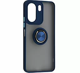 {"ru": "Чехол", "uk": "Чохол"} 1TOUCH Gingle Ring Case для Xiaomi Redmi 13C, Poco C65 Blue
