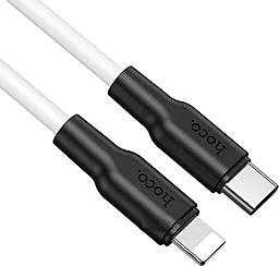 Кабель USB PD Hoco X21 Plus Silicone USB Type-C - Lightning Cable White - миниатюра 2