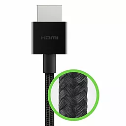Видеокабель Belkin HDMI 2.1 (AM/AM) 8K/60Hz Ultra High Speed 1m Black (AV10176BT1M-BLK) - миниатюра 2