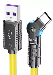 Кабель Hoco U118 Triumph USB-A - Type-C 100w 5a 1.2м cable yellow