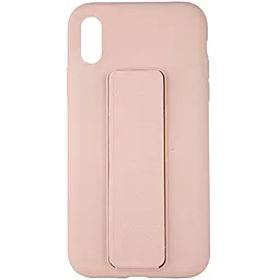 Чохол Epik Silicone Case Hand Holder Apple iPhone X, iPhone XS Pink Sand