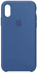 Чехол Apple Silicone Case PB для Apple iPhone XR Delft Blue