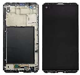 Дисплей LG V20 (F800K, F800L, F800S, H910, H910PR, H915, H918, H990, LS995, US996, VS997) з тачскріном і рамкою, оригінал, Black