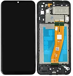 Дисплей Samsung Galaxy A04e A042 з тачскріном і рамкою, оригінал, Black - фото Дисплей Samsung Galaxy A04e A042 з тачскріном і рамкою, оригінал, Black