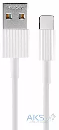 Кабель Remax Chaino USB-A - Lightning 12w 2.4a 0.3м cable White (RC-120i) - фото Кабель Remax Chaino USB-A - Lightning 12w 2.4a 0.3м cable White (RC-120i)
