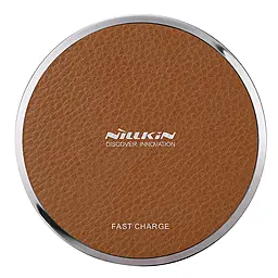 Беспроводное (индукционное) зарядное устройство Nillkin Magic Disk 3 2a wireless charger Brown - фото Беспроводное (индукционное) зарядное устройство Nillkin Magic Disk 3 2a wireless charger Brown