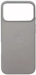 Чохол Leather Case with MagSafe для Apple iPhone 17 Pro Light Gray - фото Чохол Leather Case with MagSafe для Apple iPhone 17 Pro Light Gray