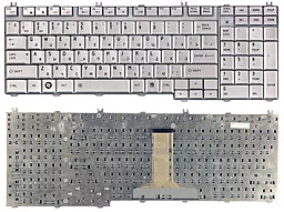 Клавіатура для ноутбуку Toshiba Satellite A500 A505 F501 L350 L355 L500 P500 P505 KFRSBJ206A срібляста