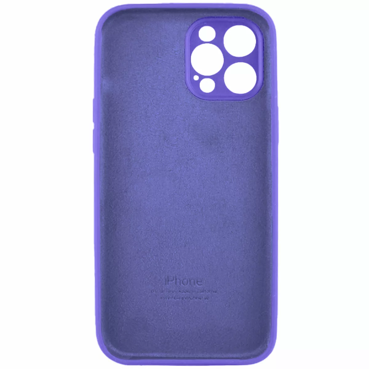 Чехол Silicone Case Full Camera для Apple iPhone 12 Pro Max Dark Purple - фото 2