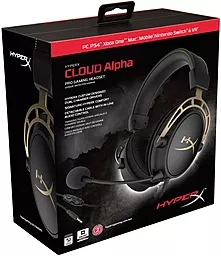Навушники HyperX Cloud Alpha Gold Limited Edition (HX-HSCA-GD) - мініатюра 10