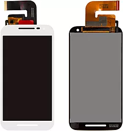 Дисплей Motorola Moto G3 (XT1540, XT1541, XT1548) з тачскріном, оригінал, White
