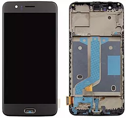 Дисплей OnePlus 5 (A5000) з тачскріном і рамкою, (TFT), Black