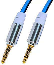 Аудіо кабель TCOM AUX mini Jack 3.5mm M/M Cable 1.1 м blue