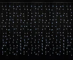 Гірлянда DeLux Curtain С 320LED 3х3 м, 220V Cold White (90017998) - фото Гірлянда DeLux Curtain С 320LED 3х3 м, 220V Cold White (90017998)