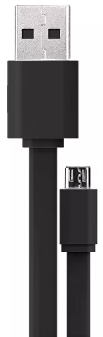 Кабель SiyoteamUSB-A - micro USB 12w 2.4a 0.2м cable Black - фото 2