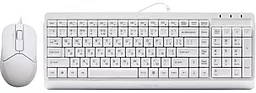 Комплект (клавиатура+мышка) A4Tech USB (F1512) White - фото Комплект (клавиатура+мышка) A4Tech USB (F1512) White