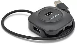 USB хаб Veggieg 4-in-1 black (V-U2405)