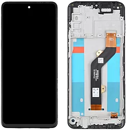 Дисплей Infinix Hot 20 4G с тачскрином и рамкой, Black - фото Дисплей Infinix Hot 20 4G с тачскрином и рамкой, Black