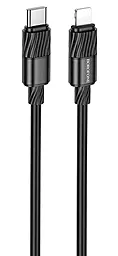 Кабель Borofone BX106 Charge USB Type-C - Lightning 27w 3a 1м PD cable Black - фото Кабель Borofone BX106 Charge USB Type-C - Lightning 27w 3a 1м PD cable Black