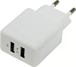 Сетевое зарядное устройство Defender 1a 2xUSB-A ports charger white (EPA-12)