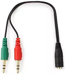 Аудио разветвитель TCOM mini Jack 3.5mm M/2xF black