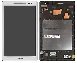 Дисплей для планшета Asus ZenPad 8.0 Z380C Wi-Fi, Z380KL LTE + Touchscreen with frame White