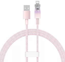 Кабель Baseus Explorer Series USB-A - Lightning 12w 2.4a 1м cable Pink (CATS010004)