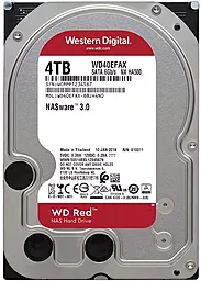 Жесткий диск Western Digital RED 3.5" 4TB (WD40EFAX) - фото Жесткий диск Western Digital RED 3.5" 4TB (WD40EFAX)