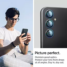 Захисне скло Spigen EZ Fit Optik Pro на камеру для Samsung Galaxy S23 FE (2 шт.) Black (AGL06987) - мініатюра 7