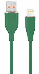 Кабель Cablexpert USB-A - Lightning 10.5w 1.5м cable Green (CC-USB2S-AM8PM-1.5M-G) - фото Кабель Cablexpert USB-A - Lightning 10.5w 1.5м cable Green (CC-USB2S-AM8PM-1.5M-G)