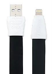 Кабель Remax Full Speed 2 USB-A - Lightning 12w 2.4a 1м cable Black (RC-011i) - фото Кабель Remax Full Speed 2 USB-A - Lightning 12w 2.4a 1м cable Black (RC-011i)