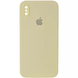 Чохол Silicone Case Full Camera Square для Apple iPhone XS Max Mellow Yellow - фото Чохол Silicone Case Full Camera Square для Apple iPhone XS Max Mellow Yellow