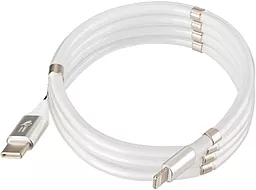 Кабель Krazi Super USB Type-C - Lightning 15w 3a 1м сable White (KZ-UC001) - миниатюра 2 Кабель Krazi Super USB Type-C - Lightning 15w 3a 1м сable White (KZ-UC001) - миниатюра 2