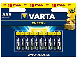 Батарейки Varta AAА / LR3 Energy 10шт 1.5 V